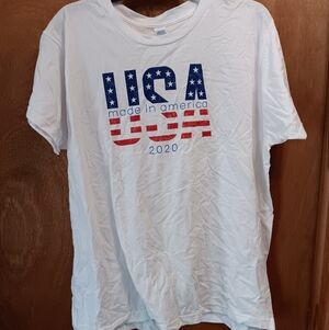 White USA Graphic T-Shirt